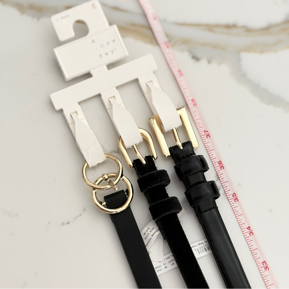 a new day Black and Gold Belt Trio